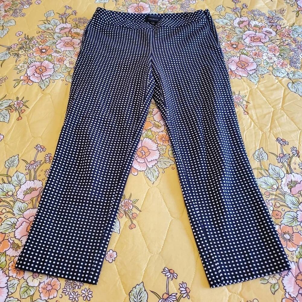 Talbots polka dot Chatham crop‎ pants Size 4